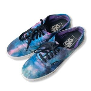 VANS Low-Top Cosmic Galaxy Space Sneakers Unisex Skateboarding Shoes